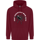 Tarantula Mom Funny Spider Mens 80% Cotton Hoodie Maroon