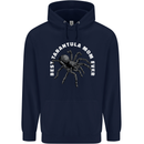 Tarantula Mom Funny Spider Mens 80% Cotton Hoodie Navy Blue