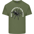 Tarantula Mom Funny Spider Mens Cotton T-Shirt Tee Top Military Green