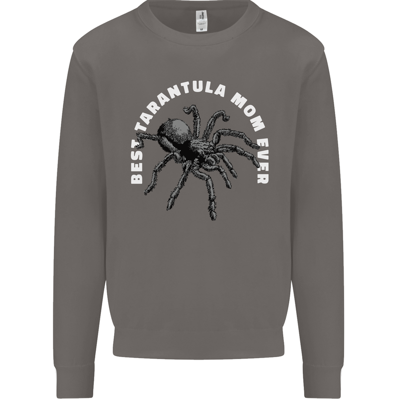 Tarantula Mom Funny Spider Mens Sweatshirt Jumper Charcoal