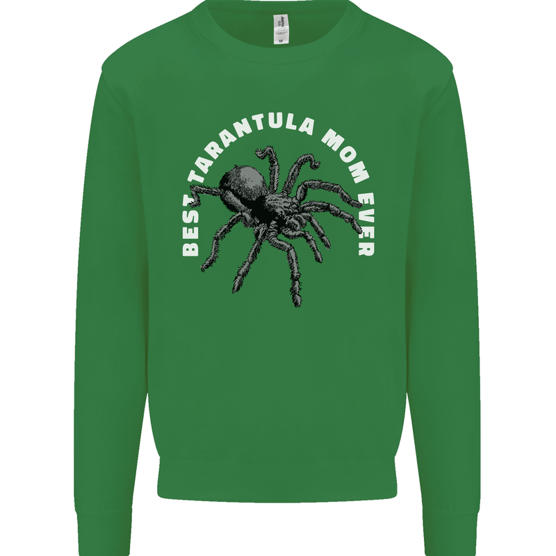 Tarantula Mom Funny Spider Mens Sweatshirt Jumper Irish Green