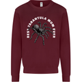 Tarantula Mom Funny Spider Mens Sweatshirt Jumper Maroon