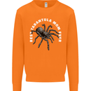 Tarantula Mom Funny Spider Mens Sweatshirt Jumper Orange