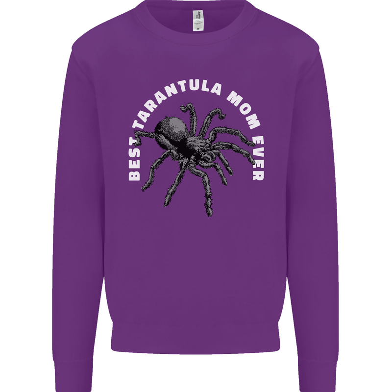Tarantula Mom Funny Spider Mens Sweatshirt Jumper Purple