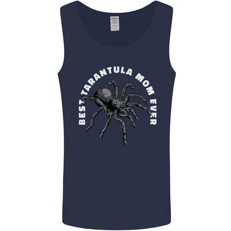 Tarantula Mom Funny Spider Mens Vest Tank Top Navy Blue