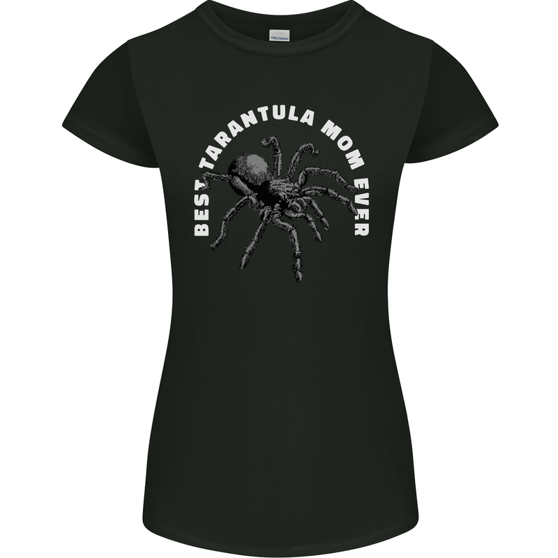 Tarantula Mom Funny Spider Womens Petite Cut T-Shirt Black