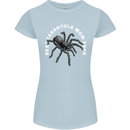 Tarantula Mom Funny Spider Womens Petite Cut T-Shirt Light Blue