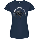 Tarantula Mom Funny Spider Womens Petite Cut T-Shirt Navy Blue