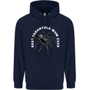 Tarantula Mum Funny Spider Childrens Kids Hoodie Navy Blue