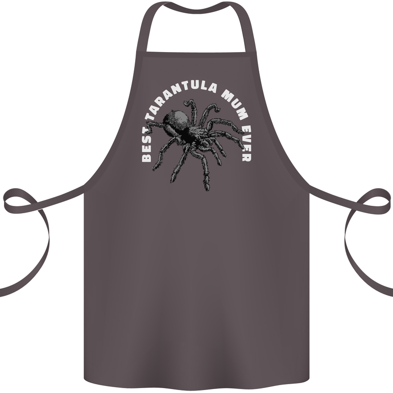 Tarantula Mum Funny Spider Cotton Apron 100% Organic Dark Grey