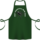 Tarantula Mum Funny Spider Cotton Apron 100% Organic Forest Green
