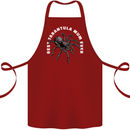 Tarantula Mum Funny Spider Cotton Apron 100% Organic Maroon