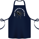 Tarantula Mum Funny Spider Cotton Apron 100% Organic Navy Blue