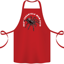 Tarantula Mum Funny Spider Cotton Apron 100% Organic Red