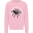 Tarantula Mum Funny Spider Kids Sweatshirt Jumper Light Pink