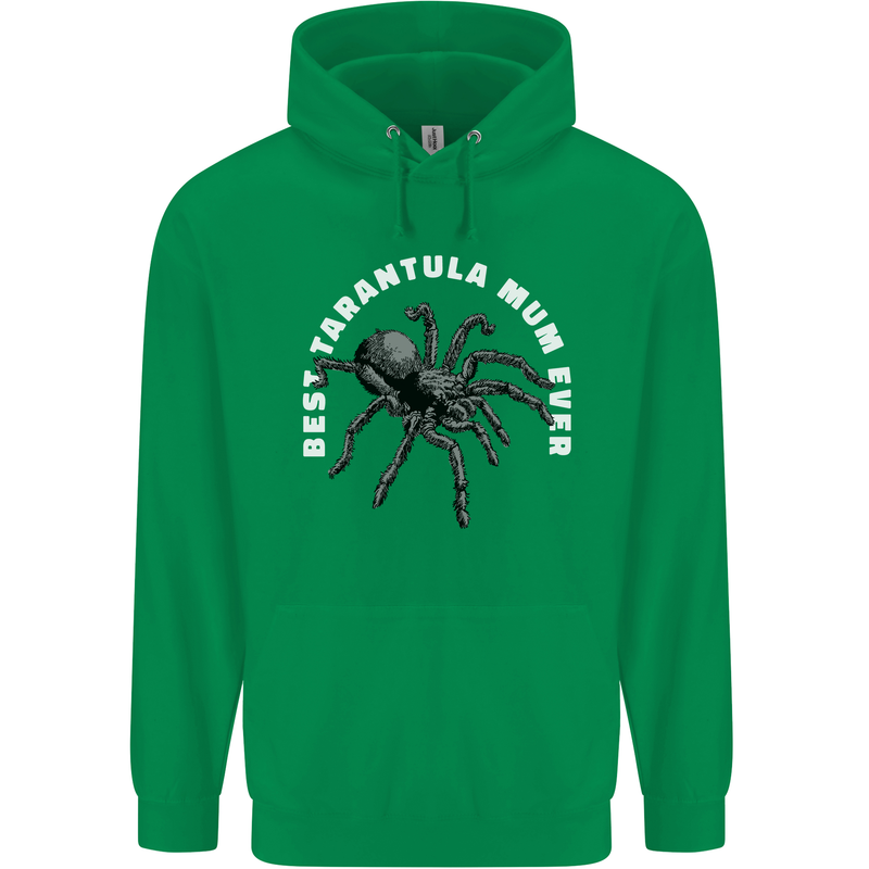 Tarantula Mum Funny Spider Mens 80% Cotton Hoodie Irish Green