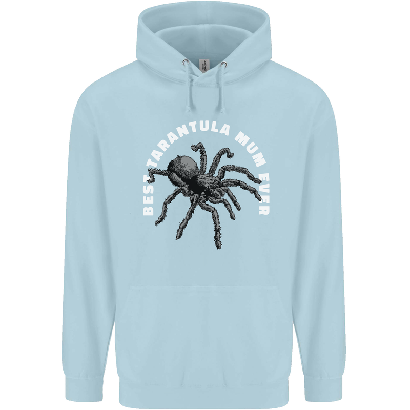 Tarantula Mum Funny Spider Mens 80% Cotton Hoodie Light Blue