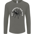 Tarantula Mum Funny Spider Mens Long Sleeve T-Shirt Charcoal