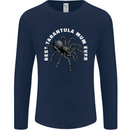 Tarantula Mum Funny Spider Mens Long Sleeve T-Shirt Navy Blue