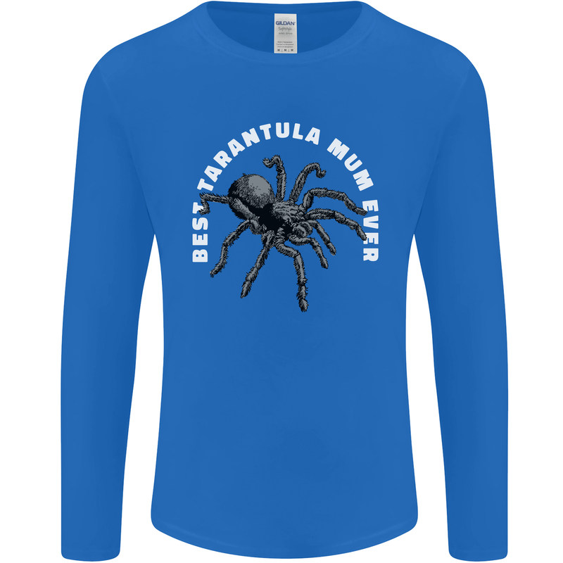 Tarantula Mum Funny Spider Mens Long Sleeve T-Shirt Royal Blue