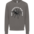 Tarantula Mum Funny Spider Mens Sweatshirt Jumper Charcoal