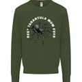 Tarantula Mum Funny Spider Mens Sweatshirt Jumper Forest Green