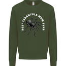Tarantula Mum Funny Spider Mens Sweatshirt Jumper Forest Green