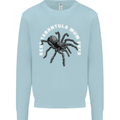 Tarantula Mum Funny Spider Mens Sweatshirt Jumper Light Blue