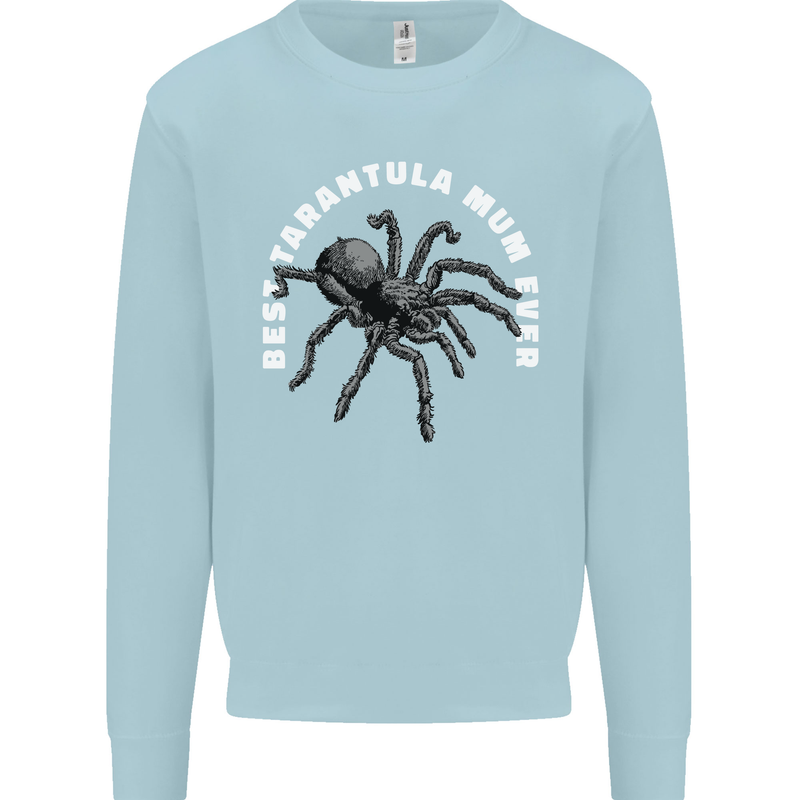 Tarantula Mum Funny Spider Mens Sweatshirt Jumper Light Blue