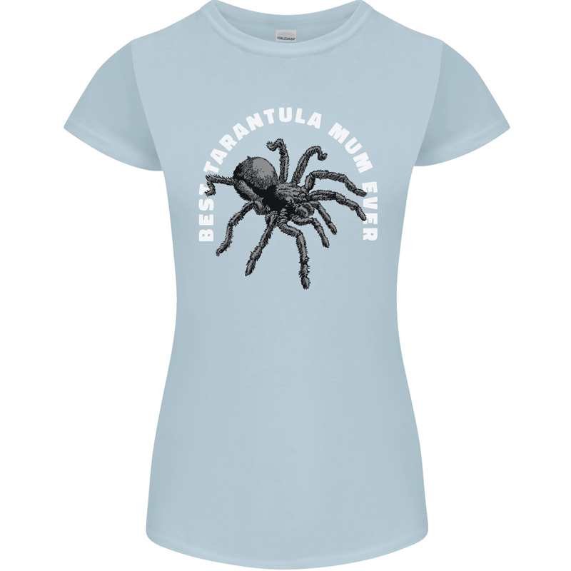 Tarantula Mum Funny Spider Womens Petite Cut T-Shirt Light Blue