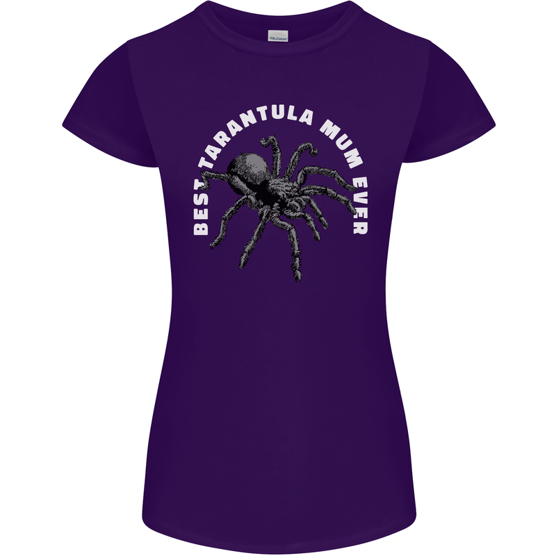 Tarantula Mum Funny Spider Womens Petite Cut T-Shirt Purple