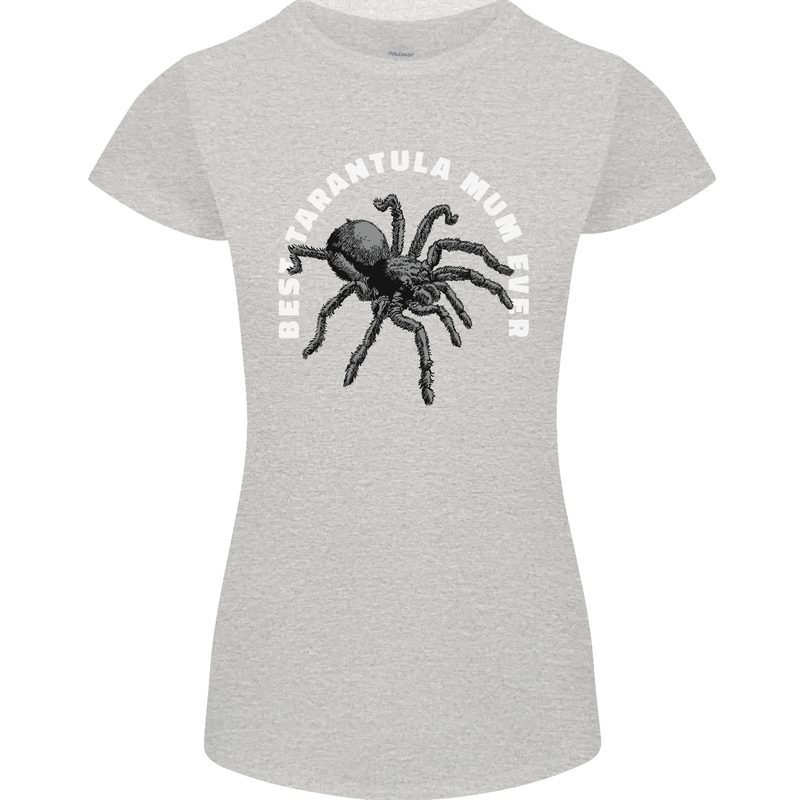 Tarantula Mum Funny Spider Womens Petite Cut T-Shirt Sports Grey