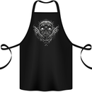 Tattoo Skull Tattooist Artist Cotton Apron 100% Organic Black