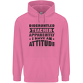 Teacher Attitude Funny Teaching Games PE Geography Mens 80% Cotton Hoodie Azelea