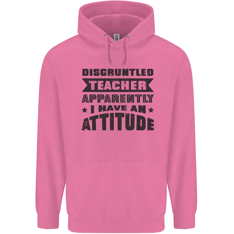 Teacher Attitude Funny Teaching Games PE Geography Mens 80% Cotton Hoodie Azelea