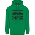 Teacher Attitude Funny Teaching Games PE Geography Mens 80% Cotton Hoodie Irish Green