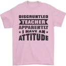Teacher Attitude Funny Teaching Games PE Geography Mens T-Shirt 100% Cotton Light Pink
