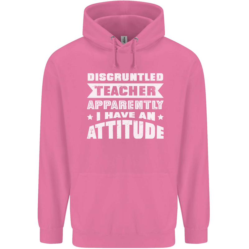 Teacher Attitude Funny Teaching Maths English Childrens Kids Hoodie Azalea