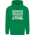Teacher Attitude Funny Teaching Maths English Childrens Kids Hoodie Irish Green