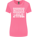 Teacher Attitude Funny Teaching Maths English Womens Wider Cut T-Shirt Azalea