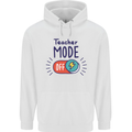 Teacher Mode Off Funny Teaching Childrens Kids Hoodie White