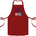Teacher Mode Off Funny Teaching Cotton Apron 100% Organic Maroon