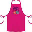 Teacher Mode Off Funny Teaching Cotton Apron 100% Organic Pink