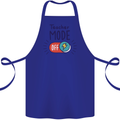 Teacher Mode Off Funny Teaching Cotton Apron 100% Organic Royal Blue