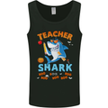 Teacher Shark Funny Teaching Halloween Mens Vest Tank Top Black