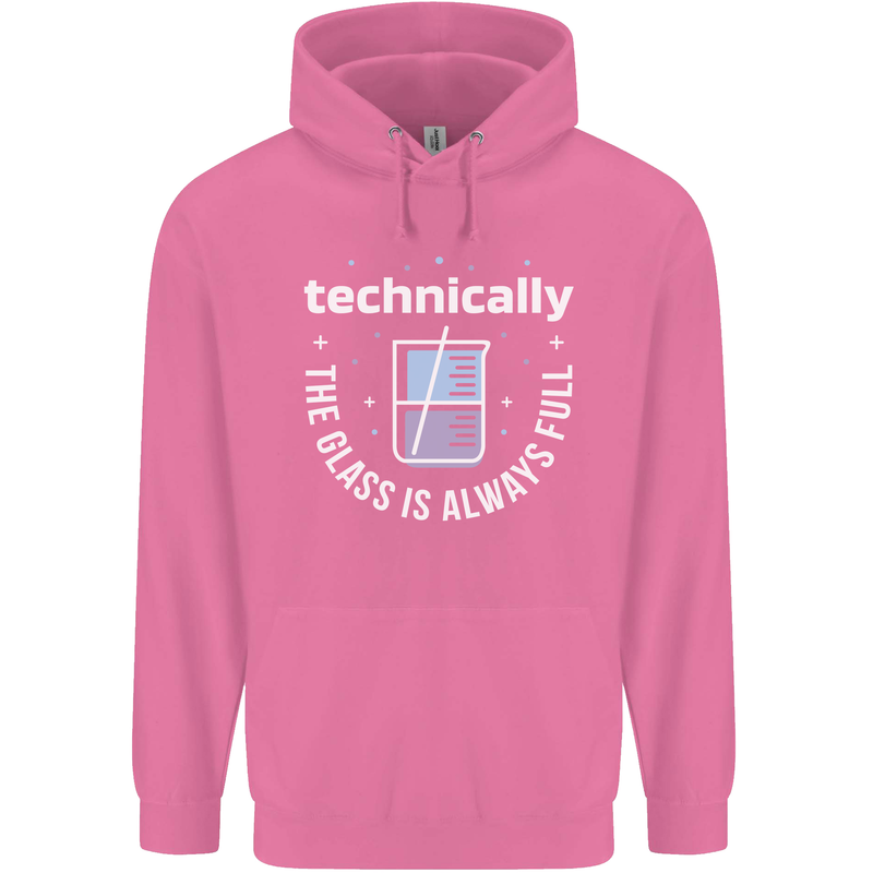 Technically the Glass is Always Full Science Funny Childrens Kids Hoodie Azalea