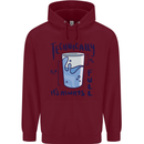 Technically the Glass is Always Full Science Geek Childrens Kids Hoodie Maroon