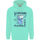 Technically the Glass is Always Full Science Geek Childrens Kids Hoodie Peppermint