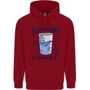 Technically the Glass is Always Full Science Geek Childrens Kids Hoodie Red