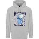 Technically the Glass is Always Full Science Geek Childrens Kids Hoodie Sports Grey